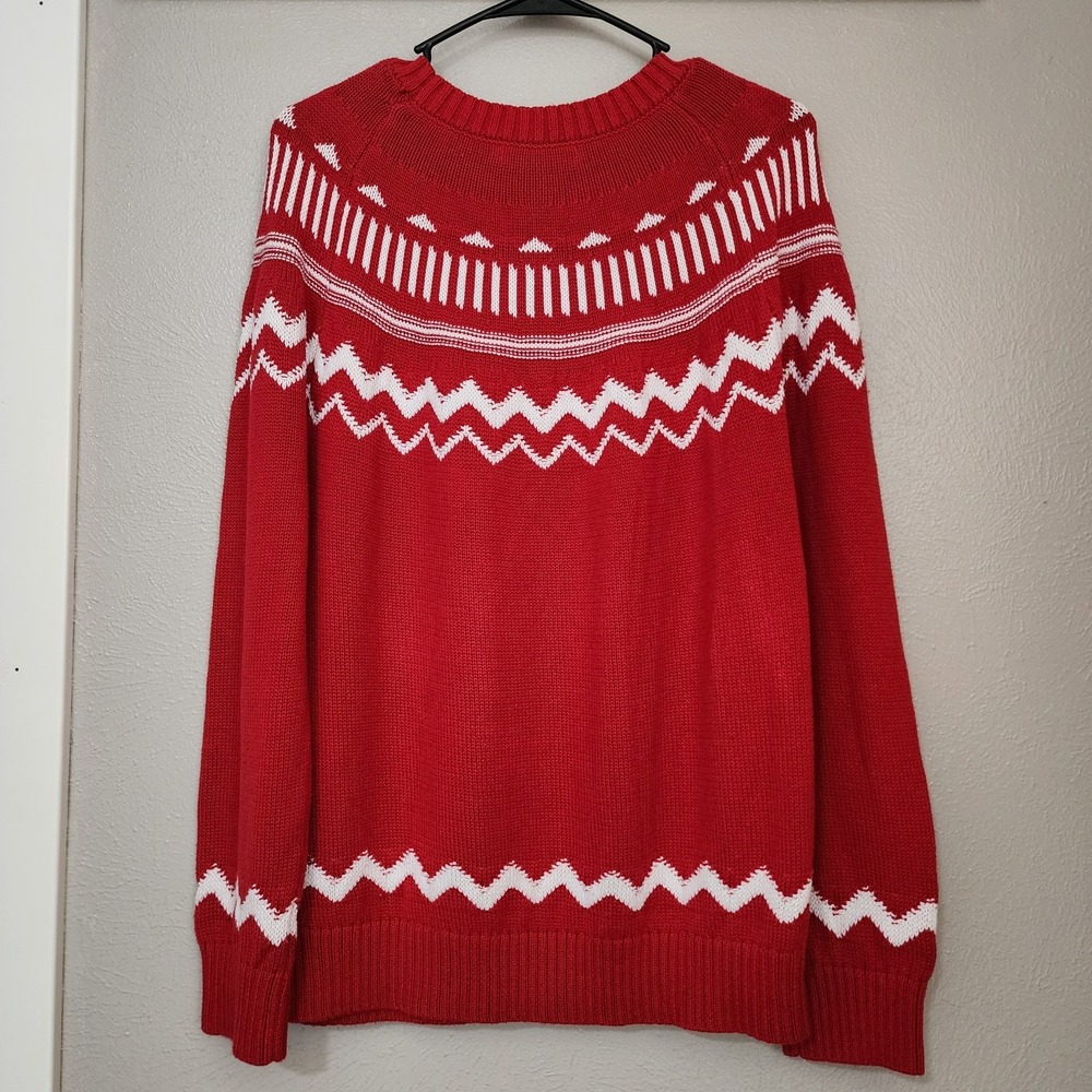 Merokeety Sweater Women's Size Large Pullover Trendy Crew Neck‎ Long Sleeve Knit - Picture 2 of 6
